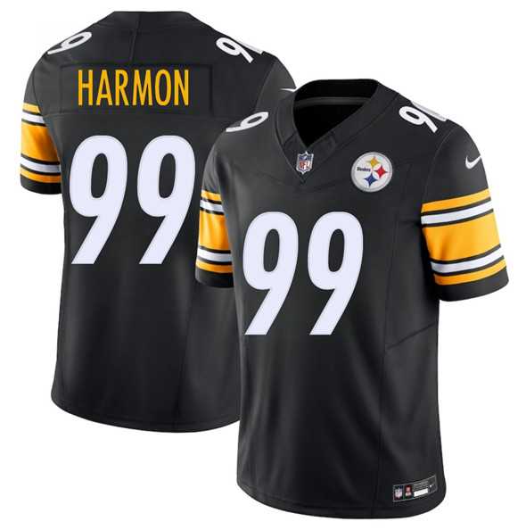 Men & Women & Youth Pittsburgh Steelers #99 Derrick Harmon Black 2025 Draft F.U.S.E. Vapor Limited Stitched Jersey